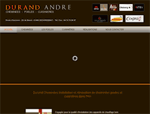 Tablet Screenshot of durand-cheminees.com